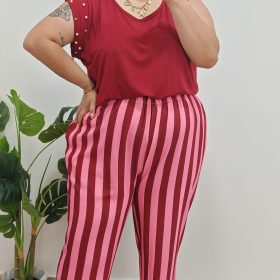 Pantalon raya Curvy lRef:6438l
